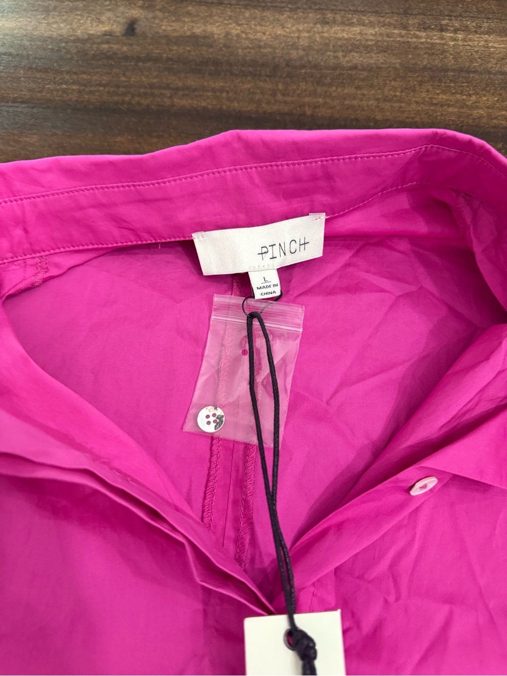 Pinch Short Sleeve Oversized Top in a vibrant fuchsia - Picture 7 of 7